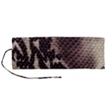 Snake Skin, Reptile Skin, Snake Skin Textures, Brown Snake Roll Up Canvas Pencil Holder (M)