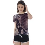 Snake Skin, Reptile Skin, Snake Skin Textures, Brown Snake Short Sleeve Open Back T-Shirt