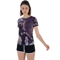 Back Circle Cutout Sports T-Shirt 