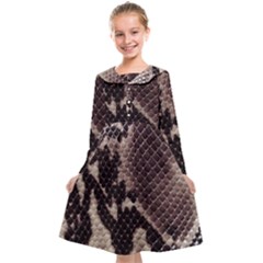 Snake Skin, Reptile Skin, Snake Skin Textures, Brown Snake Kids  Midi Sailor Dress from ArtsNow.com