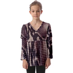 Kids  V Neck Casual Top 