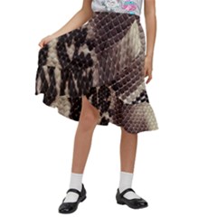 Kids  Ruffle Flared Wrap Midi Skirt 