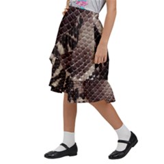 Kids  Ruffle Flared Wrap Midi Skirt 