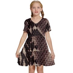 Kids  Short Sleeve Tiered Mini Dress 