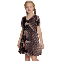 Kids  Short Sleeve Tiered Mini Dress 