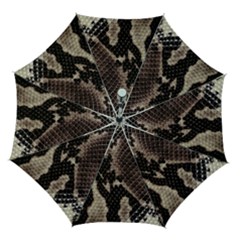 Snake Skin, Reptile Skin, Snake Skin Textures, Brown Snake Automatic Folding Umbrella with Case (Medium) from ArtsNow.com