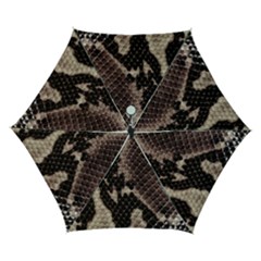 Snake Skin, Reptile Skin, Snake Skin Textures, Brown Snake Automatic Folding Umbrella with Case (Small) from ArtsNow.com