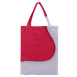 White Red Ripples Classic Tote Bag