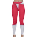 White Red Ripples Classic Yoga Leggings