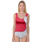 White Red Ripples Princess Tank Leotard 