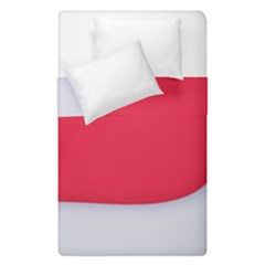 White Red Ripples Duvet Cover Double Side (Single Size) from ArtsNow.com