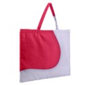 Zipper Large Tote Bag 