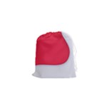 White Red Ripples Drawstring Pouch (XS)