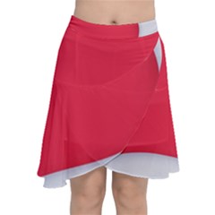 Chiffon Wrap Front Skirt 