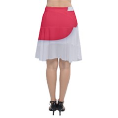 Chiffon Wrap Front Skirt 