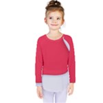 White Red Ripples Kids  Long Sleeve T-Shirt