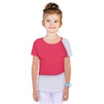 White Red Ripples Kids  One Piece T-Shirt