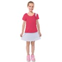 Kids  Short Sleeve Velvet Dress 