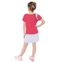 Kids  Short Sleeve Velvet Dress 