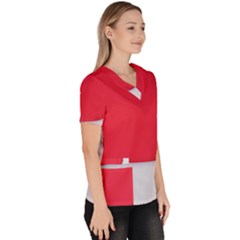 Women s V-Neck Scrub Top 