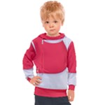 White Red Ripples Kids  Hooded Pullover