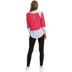 Chiffon Quarter Sleeve Blouse 