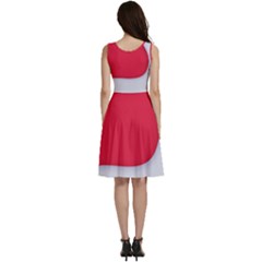 Sleeveless V-Neck Skater Dress with Pockets 