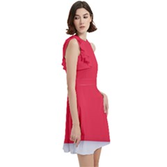 Cocktail Party Halter Sleeveless Dress With Pockets 