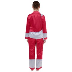 Women s Long Sleeve Satin Pajamas Set	 