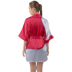 Half Sleeve Satin Kimono  