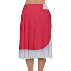 Velvet Flared Midi Skirt 