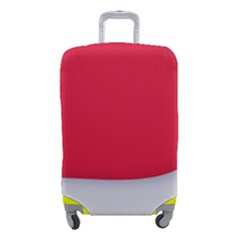 White Red Ripples Luggage Cover (Small) from ArtsNow.com