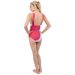 Cross Front Low Back Swimsuit 