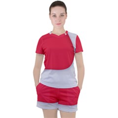 Women s Mesh T-Shirt and Shorts Set 