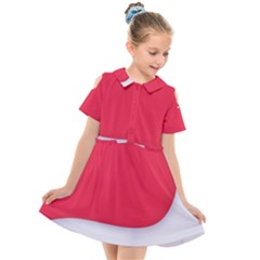 Kids  Short Sleeve Shirt Dress 