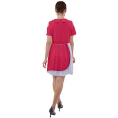 Short Sleeve Shoulder Cut Out Dress  