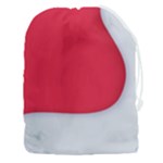 White Red Ripples Drawstring Pouch (3XL)