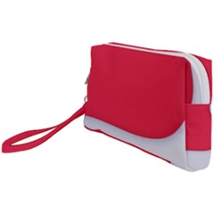 White Red Ripples Wristlet Pouch Bag (Small) from ArtsNow.com