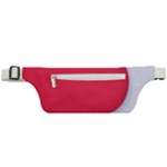 White Red Ripples Active Waist Bag