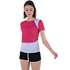 Back Circle Cutout Sports T-Shirt 