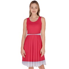 Knee Length Skater Dress With Pockets 