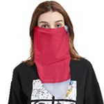 White Red Ripples Face Covering Bandana (Triangle)