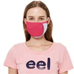 White Red Ripples Cloth Face Mask (Adult)