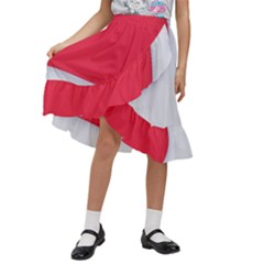 Kids  Ruffle Flared Wrap Midi Skirt 