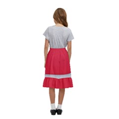 Kids  Ruffle Flared Wrap Midi Skirt 