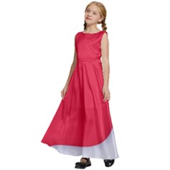 Kids  Satin Sleeveless Maxi Dress 