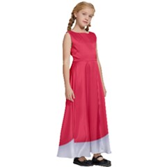 Kids  Satin Sleeveless Maxi Dress 