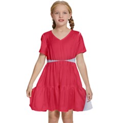 Kids  Short Sleeve Tiered Mini Dress 