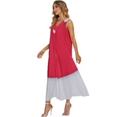 V-Neck Sleeveless Wide Leg Pants Overalls 