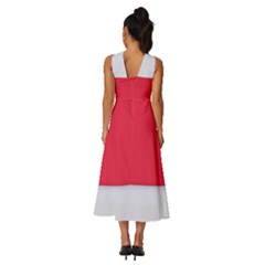 Sleeveless Cross Front Cocktail Midi Chiffon Dress 